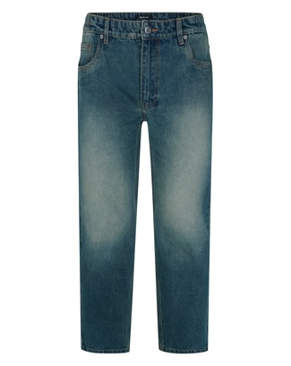 Bigdude Heavy Elasticated Waist Jeans Dark Tint
