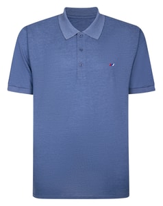 Bigdude Marl Polo Shirt Deep Blue
