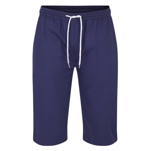 Bigdude Elasticated Waist Ripstop 3/4 Bermuda Shorts Navy