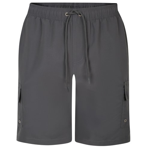 Bigdude Cargo Swim Shorts Charcoal