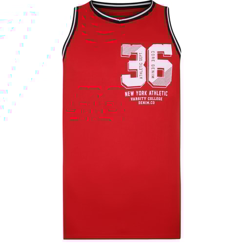 Bigdude Basketball Vest Red Tall