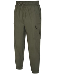 Bigdude Elasticated Waist Active Cargo Trousers Khaki