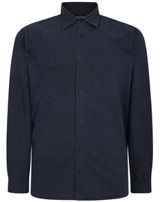 Bigddude Pique Long Sleeve Shirt Navy