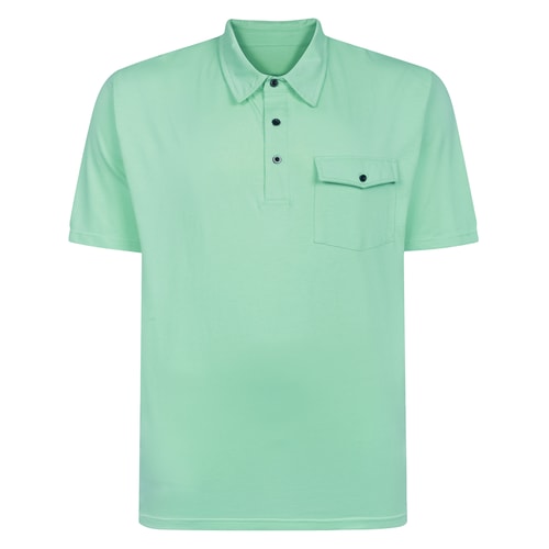 Bigdude Heavy Jersey Polo With Pocket Jelly Mint