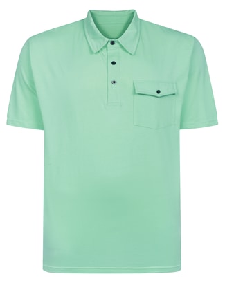 Bigdude Heavy Jersey Polo With Pocket Jelly Mint