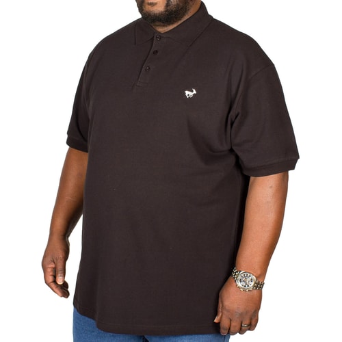 Bigdude Embroidered Polo Shirt Black Tall