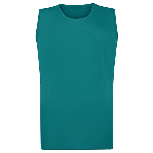 Bigdude Plain Sleeveless T-Shirt Green