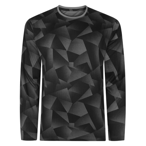 Bigdude Lightweight Active Long Sleeve T-Shirt Black