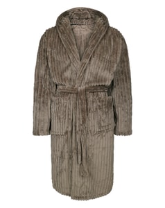Bigdude Ribbed Dressing Gown Brown