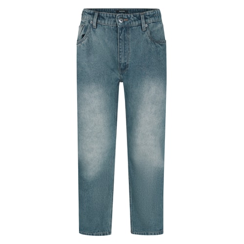 Bigdude Heavy Elasticated Waist Jeans Mid Wash