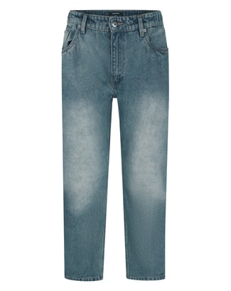 Bigdude Heavy Elasticated Waist Jeans Mid Wash