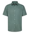 Tile Print Short Sleeve Poplin Shirt Teal