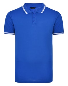 Bigdude Tipped Polo Shirt Royal Blue