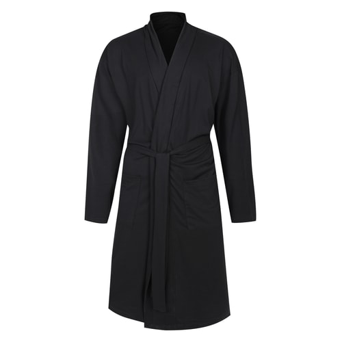 lightweight black dressing gown Men's Dressing Gown Black Paisley Jacquard And Quilted Satin  Handmade In  Germany