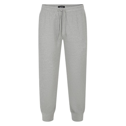 Bigdude Cuffed Waffle Joggers Grey