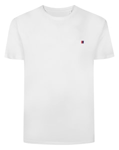 Bigdude Embroidered Logo T-Shirt White