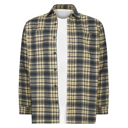 Bigdude Heavy Flannel Overshirt Navy