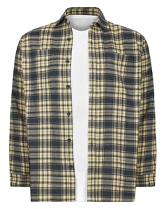 Bigdude Heavy Flannel Overshirt Navy