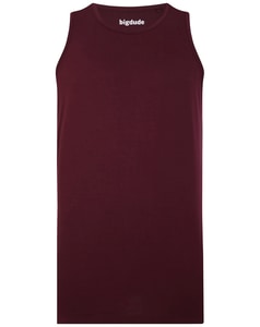 Bigdude Plain Vest Burgundy