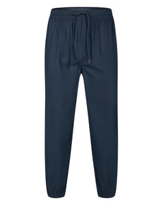 Bigdude Elasticated Waist Cuffed Chinos Navy