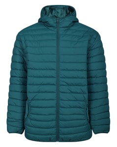 Bigdude Lightweight Hooded Puffer Jacket Petrol