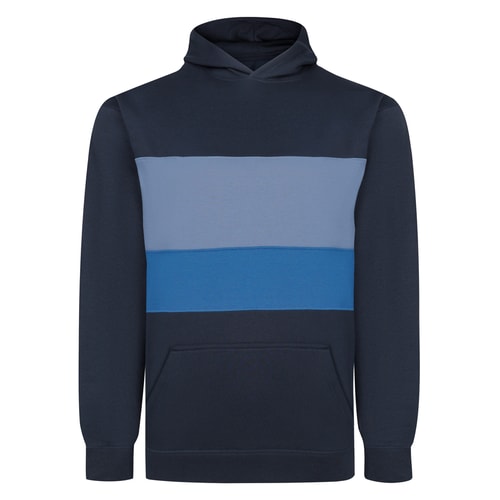 Bigdude Horizontal Cut & Sew Hoodie Navy