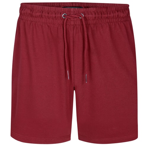 Bigdude Loop Back Jogger Shorts Burgundy