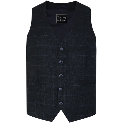 Tooting & Brow Baggio Waistcoat Navy