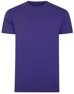 Bigdude Plain Crew Neck T-Shirt Violet Tall