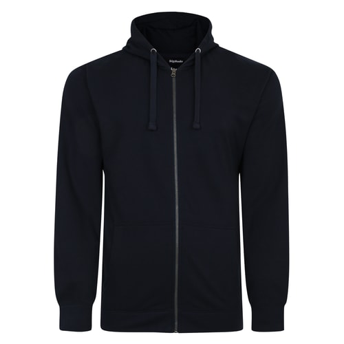 Bigdude Super Lightweight Zipped Hoody Navy Tall