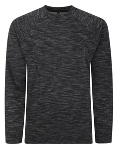 Bigdude Vintage Marl Jumper Black