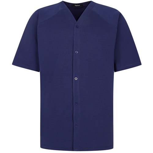 Bigdude Waffle Baseball T-Shirt Light Navy Tall