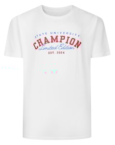 Bigdude Champion Print T-Shirt White