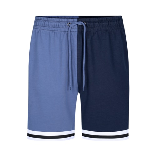 Bigdude Spliced Loopback Shorts Dusty Blue/Navy