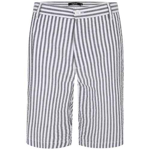 Bigdude Lightweight Seersucker Shorts Black/White