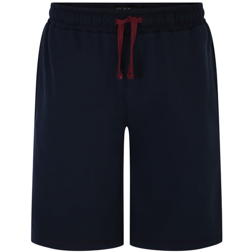 Bigdude Contrast Stitch Jogger Shorts Navy