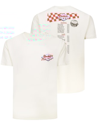 Bigdude Rockin Diner Back Print T-Shirt Cream