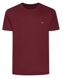 Bigdude Embroidered Logo T-Shirt Burgundy