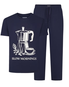 Bigdude Slow Mornings Pyjama Set Navy
