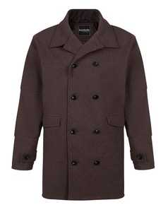 Bigdude Double Breasted Coat Brown Marl