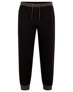 Bigdude Contrast Joggers Black/Charcoal