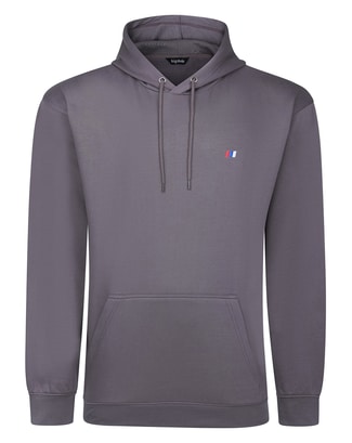 Bigdude Plain Hoody With Logo Stone