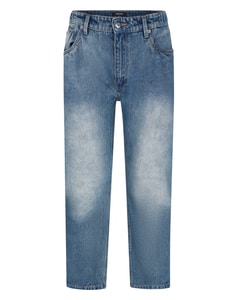 Bigdude Heavy Elasticated Waist Jeans Mid Wash