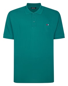 Bigdude Embroidered Logo Polo Shirt Teal