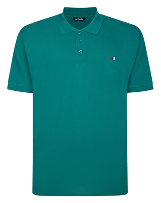 Bigdude Embroidered Logo Polo Shirt Teal