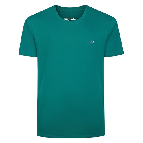 Bigdude Embroidered Logo T-Shirt Green Tall