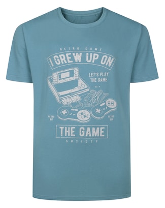 Bigdude Gaming Print T-Shirt Petrol