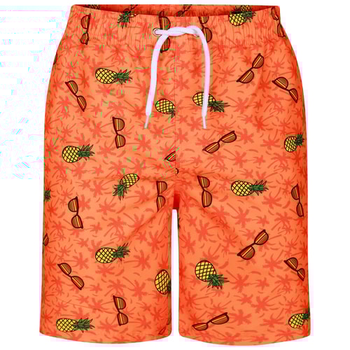 Bigdude Pineapple Swim Shorts Orange