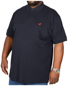 Bigdude Embroidered Polo Shirt Navy