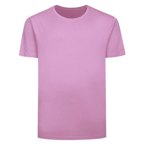 Bigdude Plain Crew Neck T-Shirt Mauve